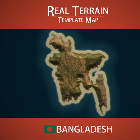  Bangladesh Template Map