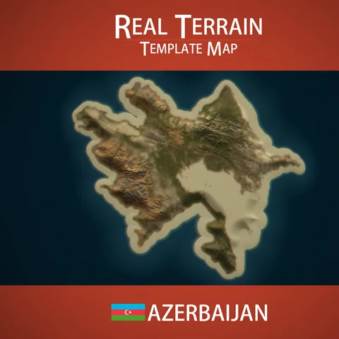 Azerbaijan Template Map