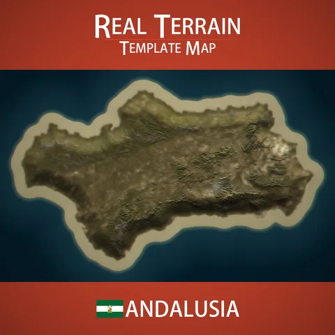 Andalusia Template Map