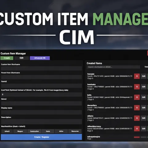 Custom Item Manager