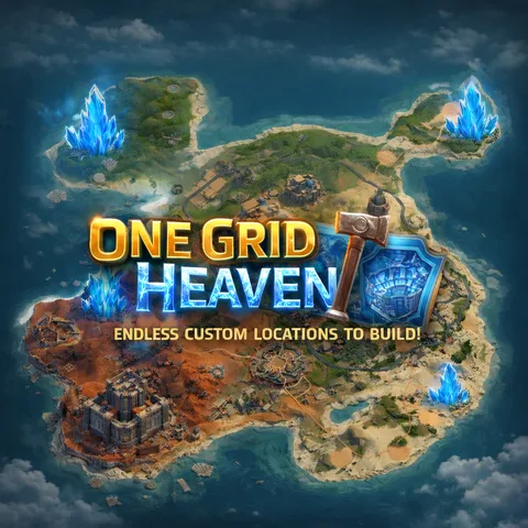 One Grid Heaven 1500K Custom Map