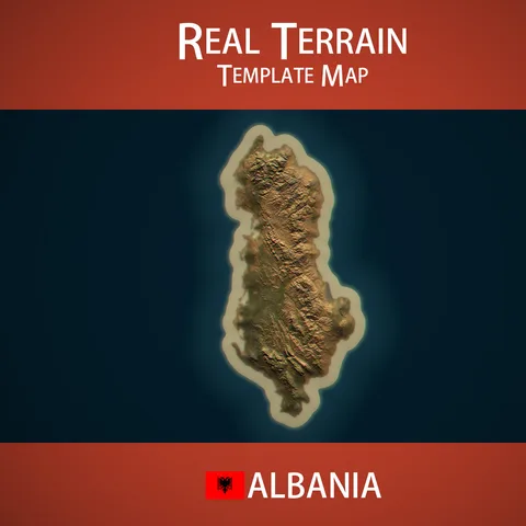 Albania Template Map