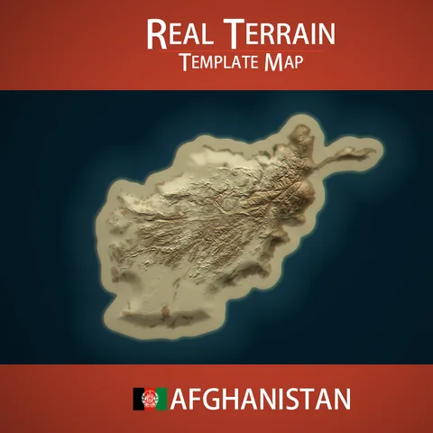 Afghanistan Template Map