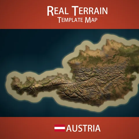  Austria Template Map