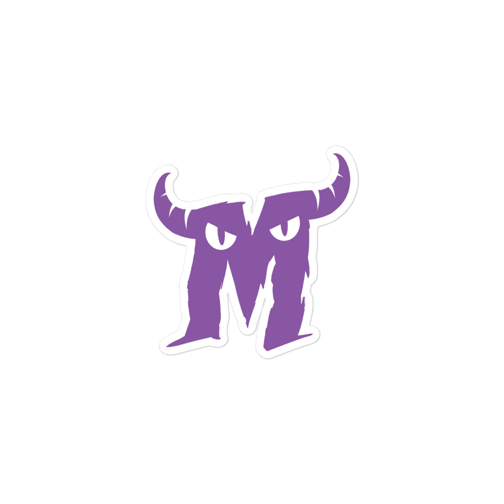 The Monster Den 'M' Die-Cut Stickers