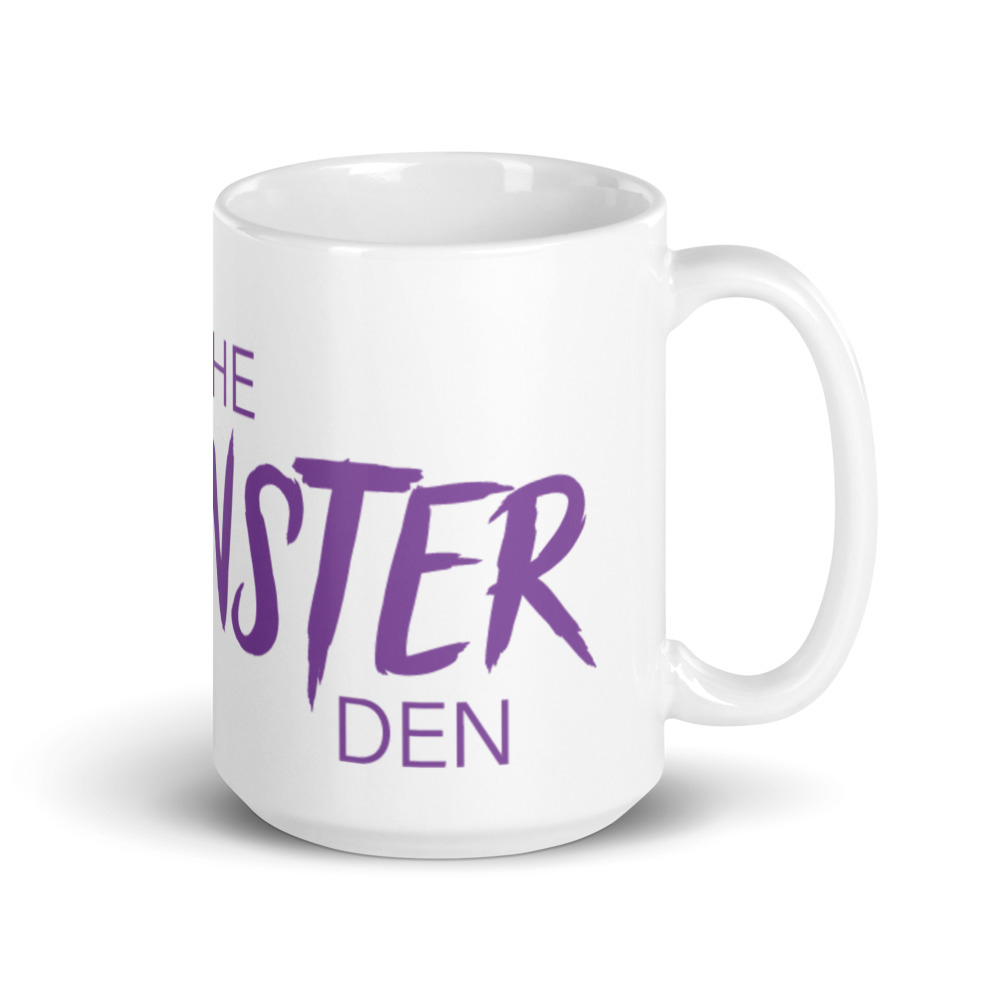 The Monster Den White Mug