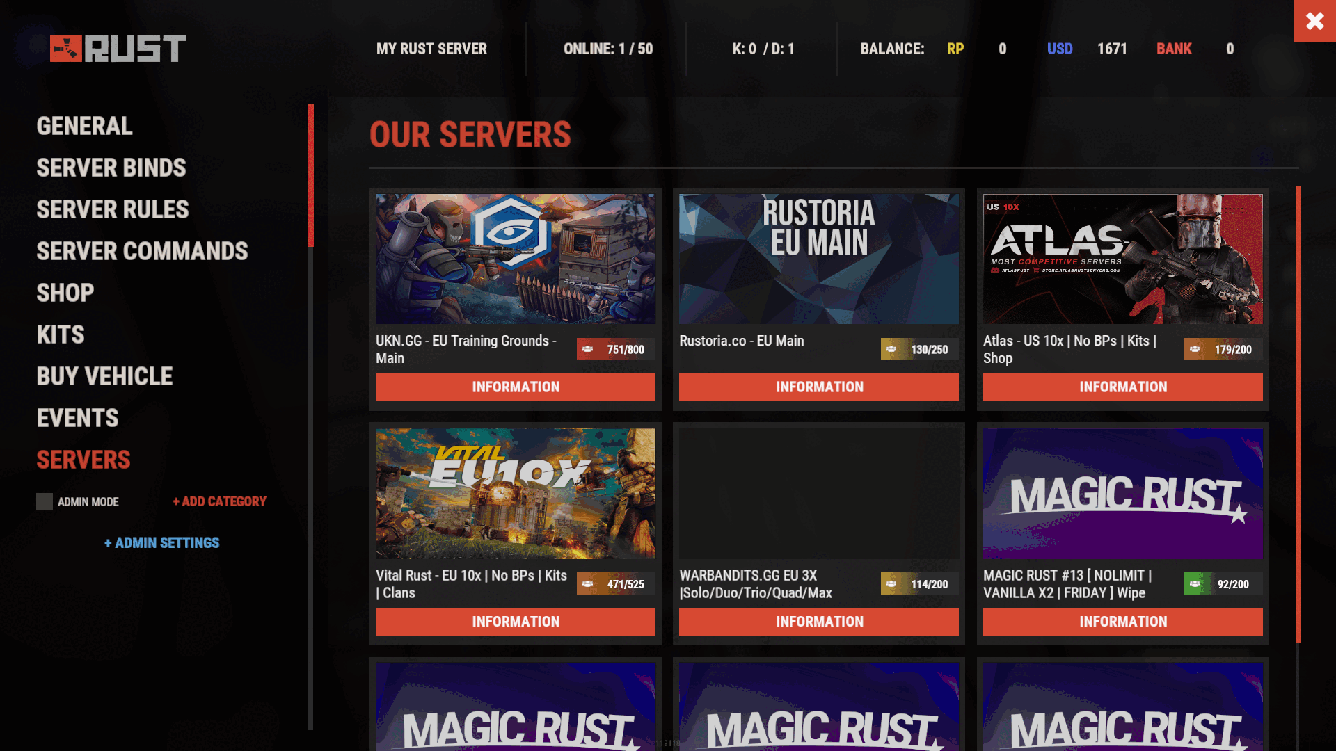 Servers V2 Template